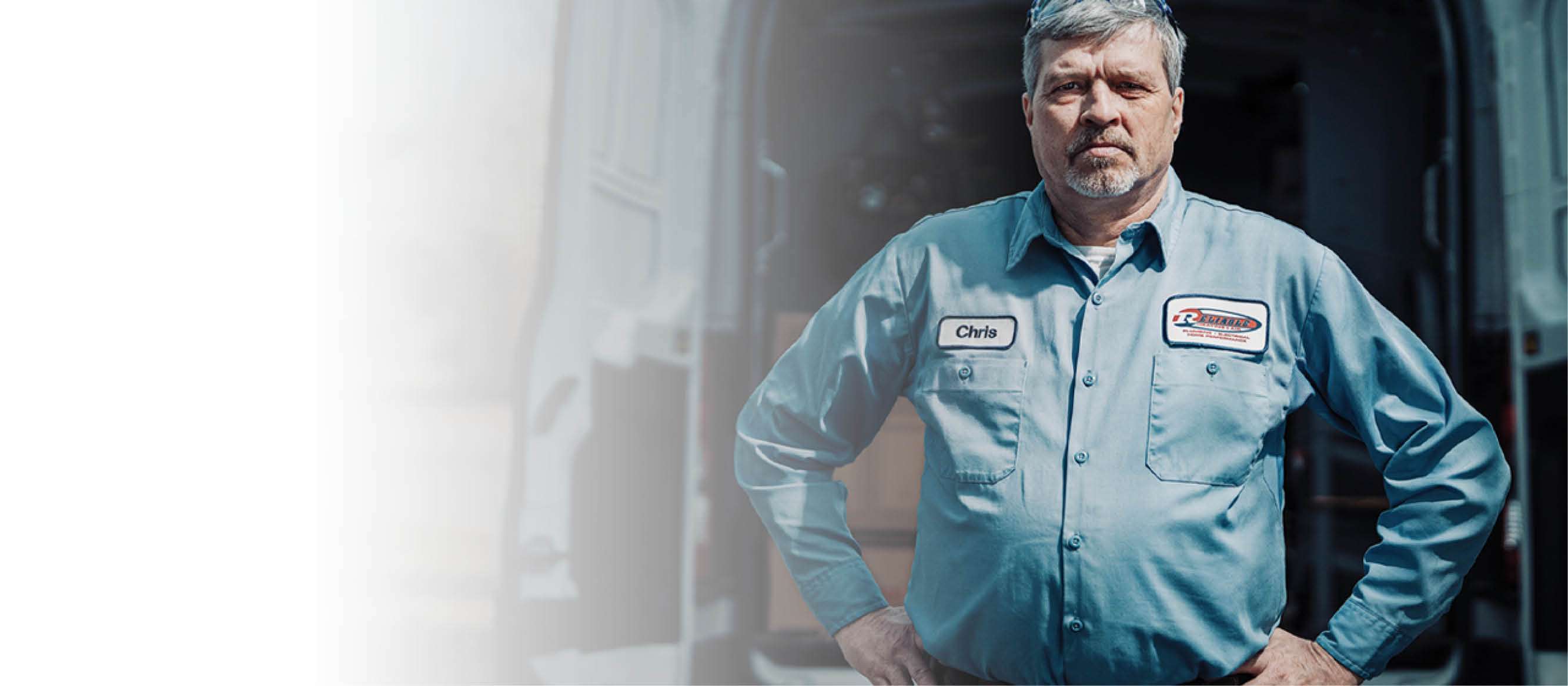 PRO Standing in front of truck Hero Image